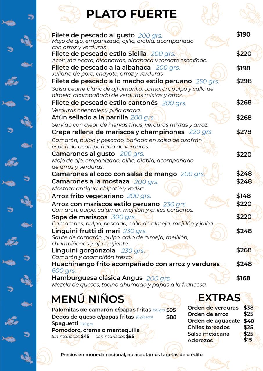 Platillo de mariscos